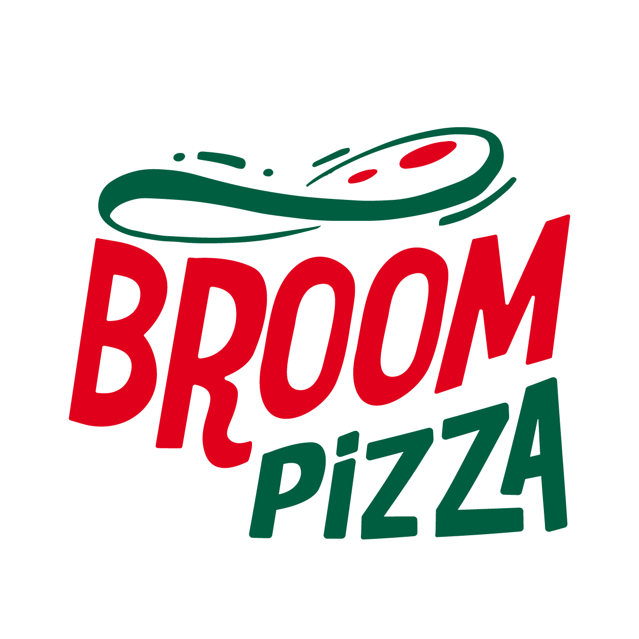 Broom Pizza Logo